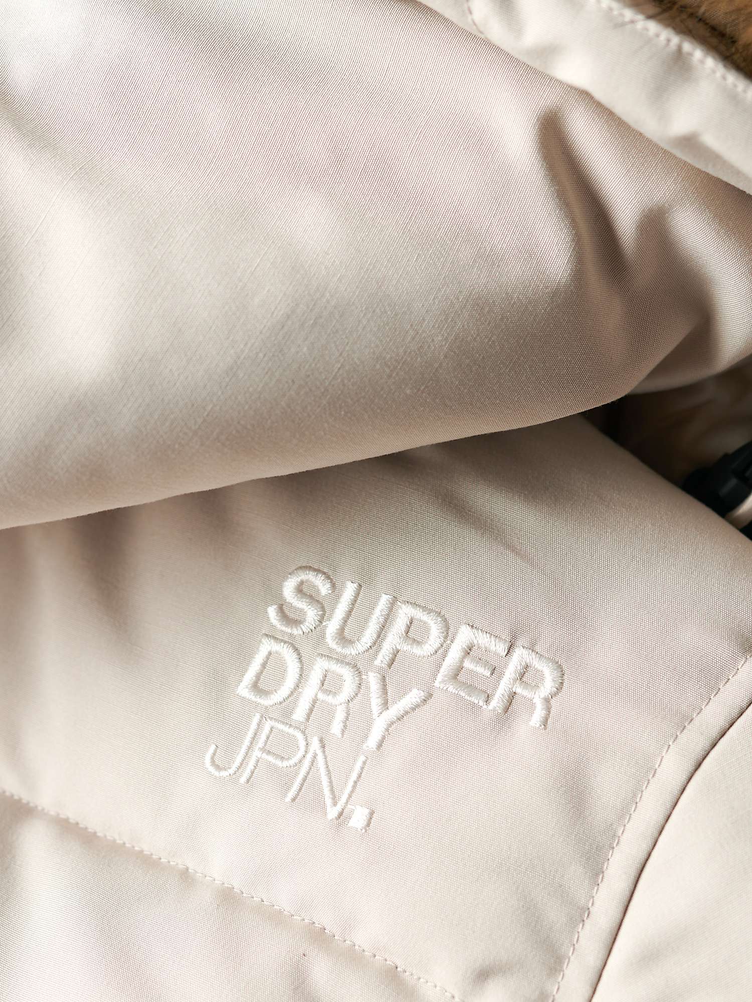 Superdry Hooded Everest Puffer Bomber Jacket, Chateau Gray at John Lewis &  Partners