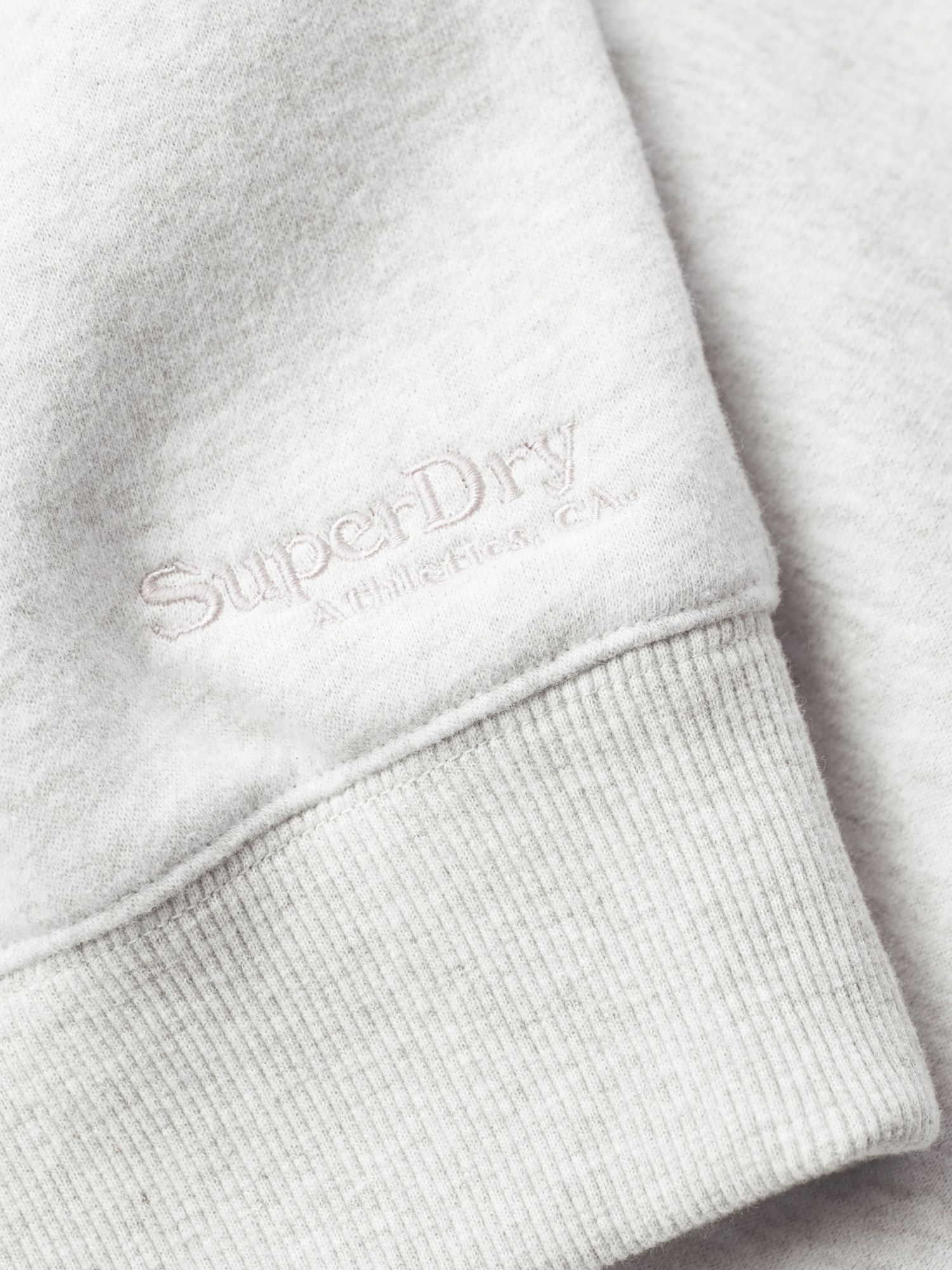 Superdry Essential Logo Relaxed Fit Sweatshirt, Glacier Grey Marl at ...