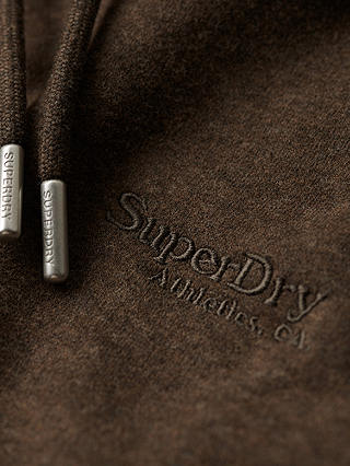 Superdry Essential Logo Hoodie, Chocolate Brown