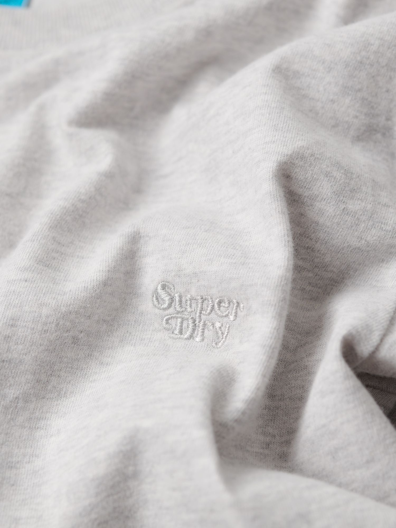Superdry Essential Logo 90s T-Shirt, Glacier Grey Marl at John Lewis ...