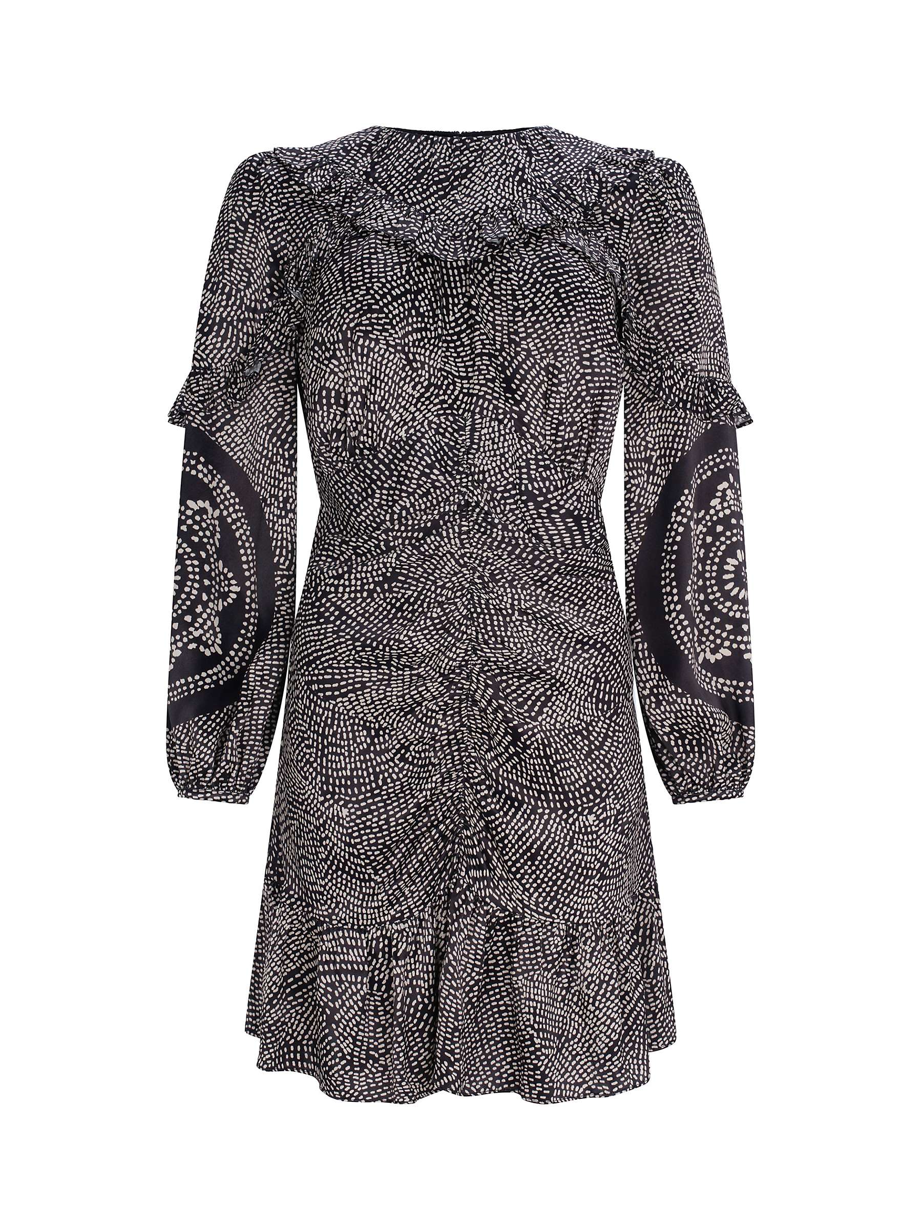 Buy Mint Velvet  Abstract Print Ruched Mini Dress Online at johnlewis.com