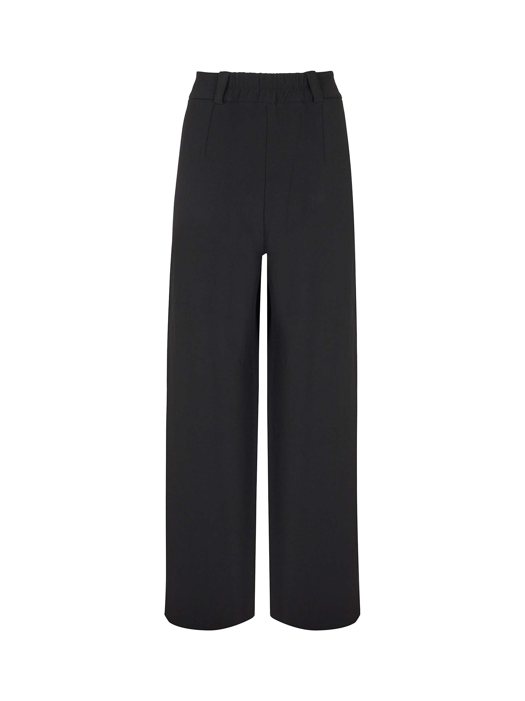 Buy Mint Velvet Straight Front Pleat Trousers, Black Online at johnlewis.com