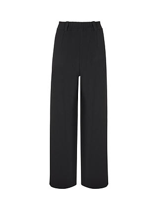 Mint Velvet Straight Front Pleat Trousers, Black