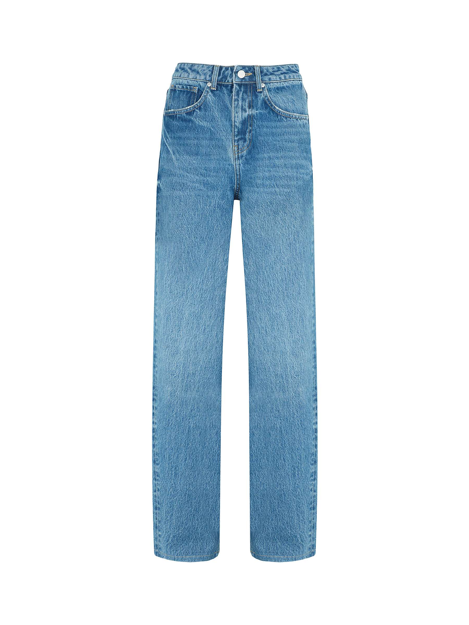 Buy Mint Velvet High Rise Wide Leg Jeans, Indigo Online at johnlewis.com