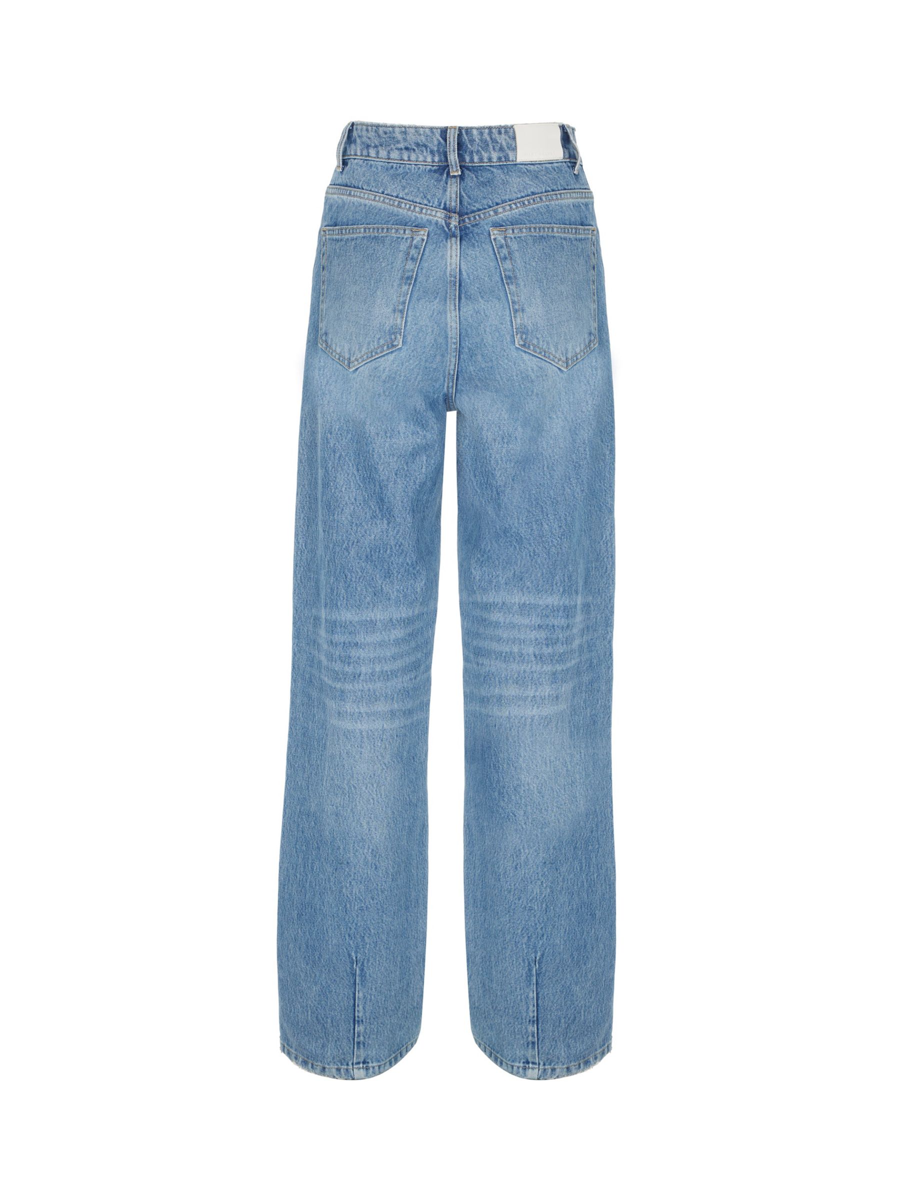 Mint Velvet High Rise Wide Leg Jeans, Indigo at John Lewis & Partners
