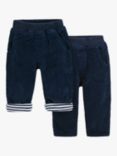 JoJo Maman Bébé Baby Cord Pull Up Trousers, Navy