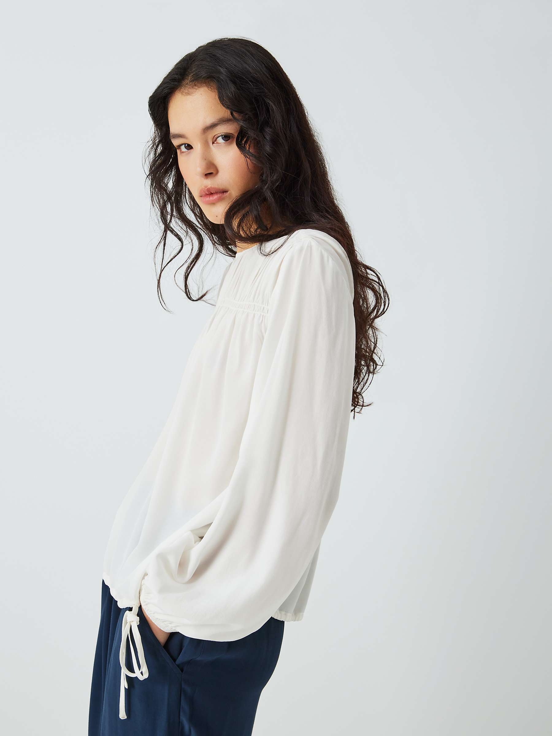 Buy AND/OR Quincy Top, Cream Online at johnlewis.com