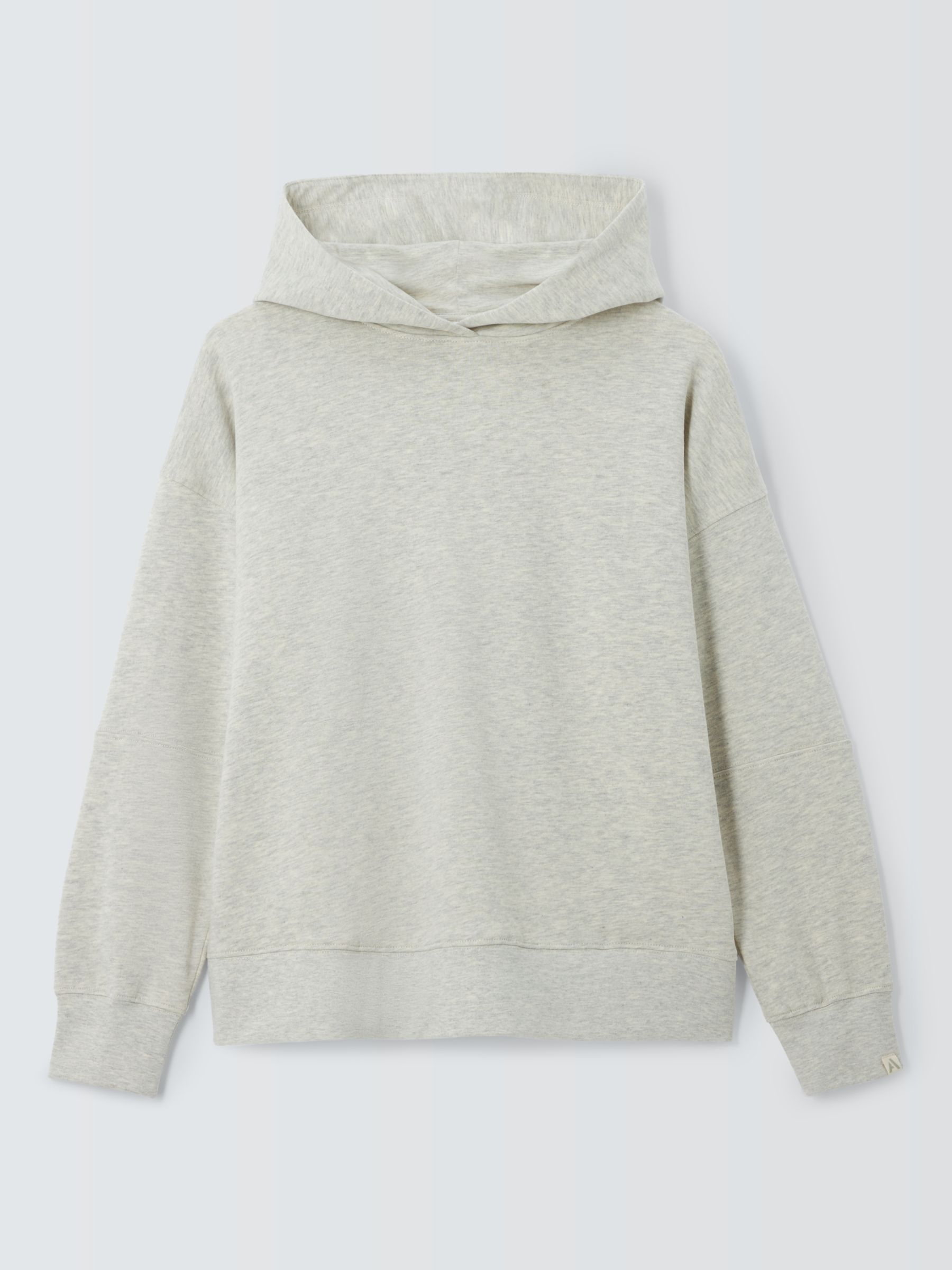 John Lewis ANYDAY Marl Jersey Hoodie, Oatmeal, XL