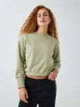 John Lewis ANYDAY Drawstring Waist Sweatshirt, Sage Green