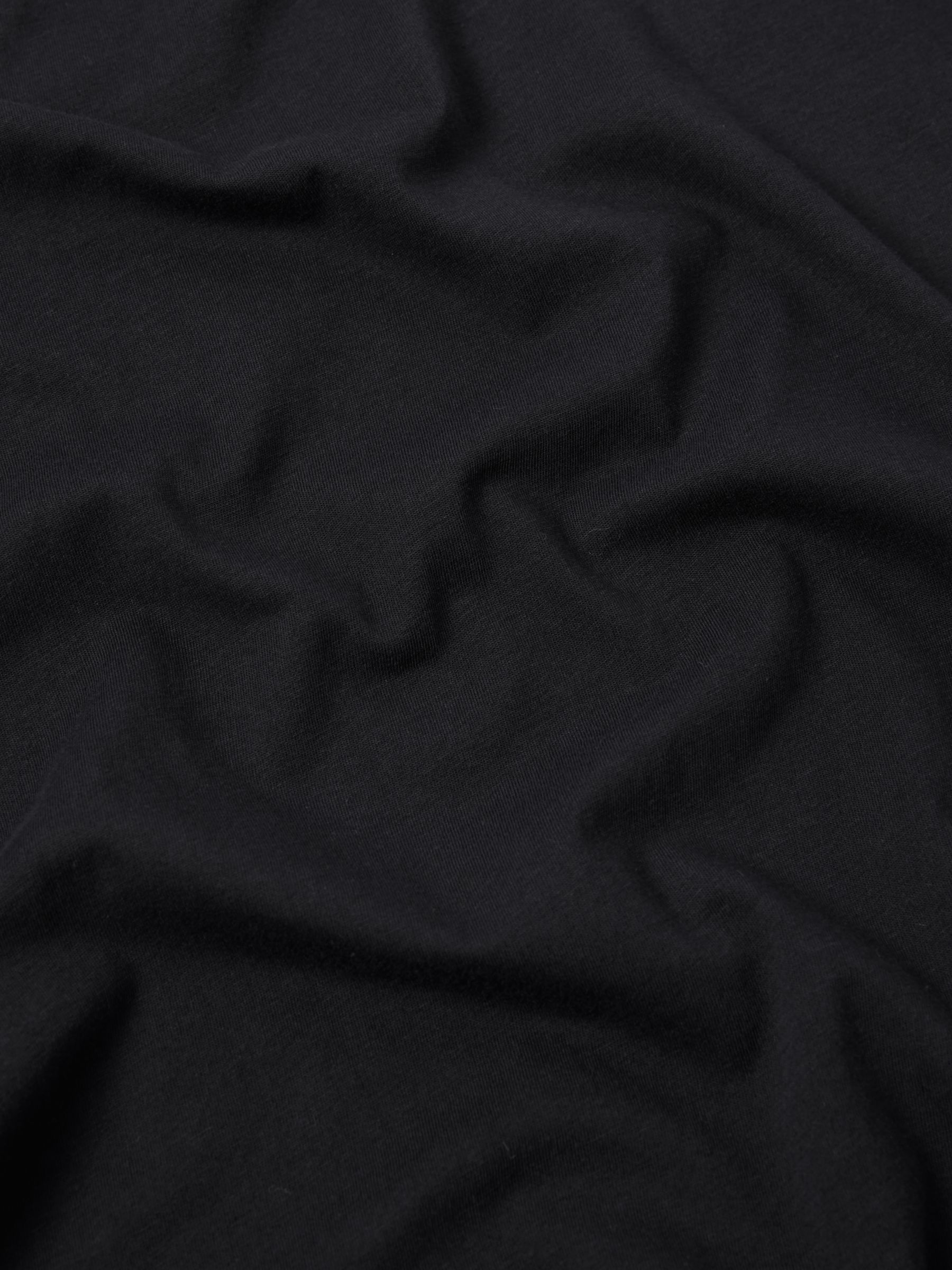 Jigsaw Supima Cotton Long Sleeve T-Shirt, Black, XS