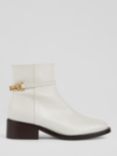 L.K.Bennett Lola Leather Ankle Boots, Cream