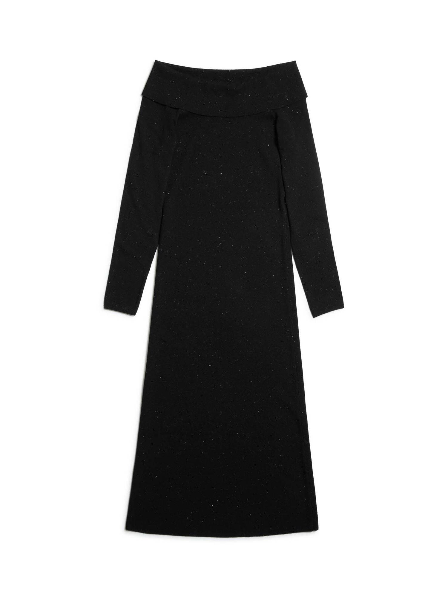 Buy Albaray Sparkle Bardot Midi Dress, Black Online at johnlewis.com
