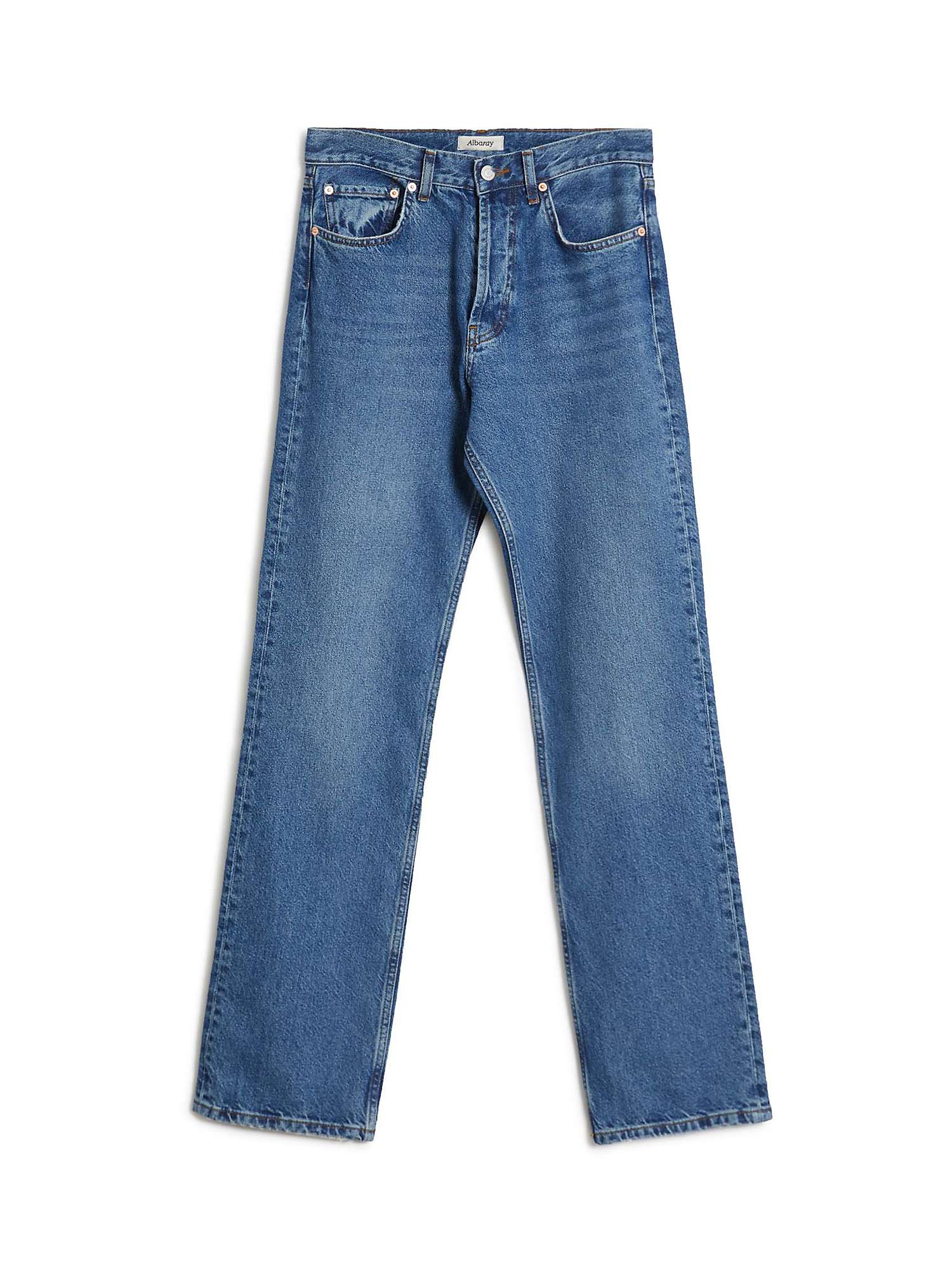 Buy Albaray 90s Straight Leg Jeans, Indigo Online at johnlewis.com