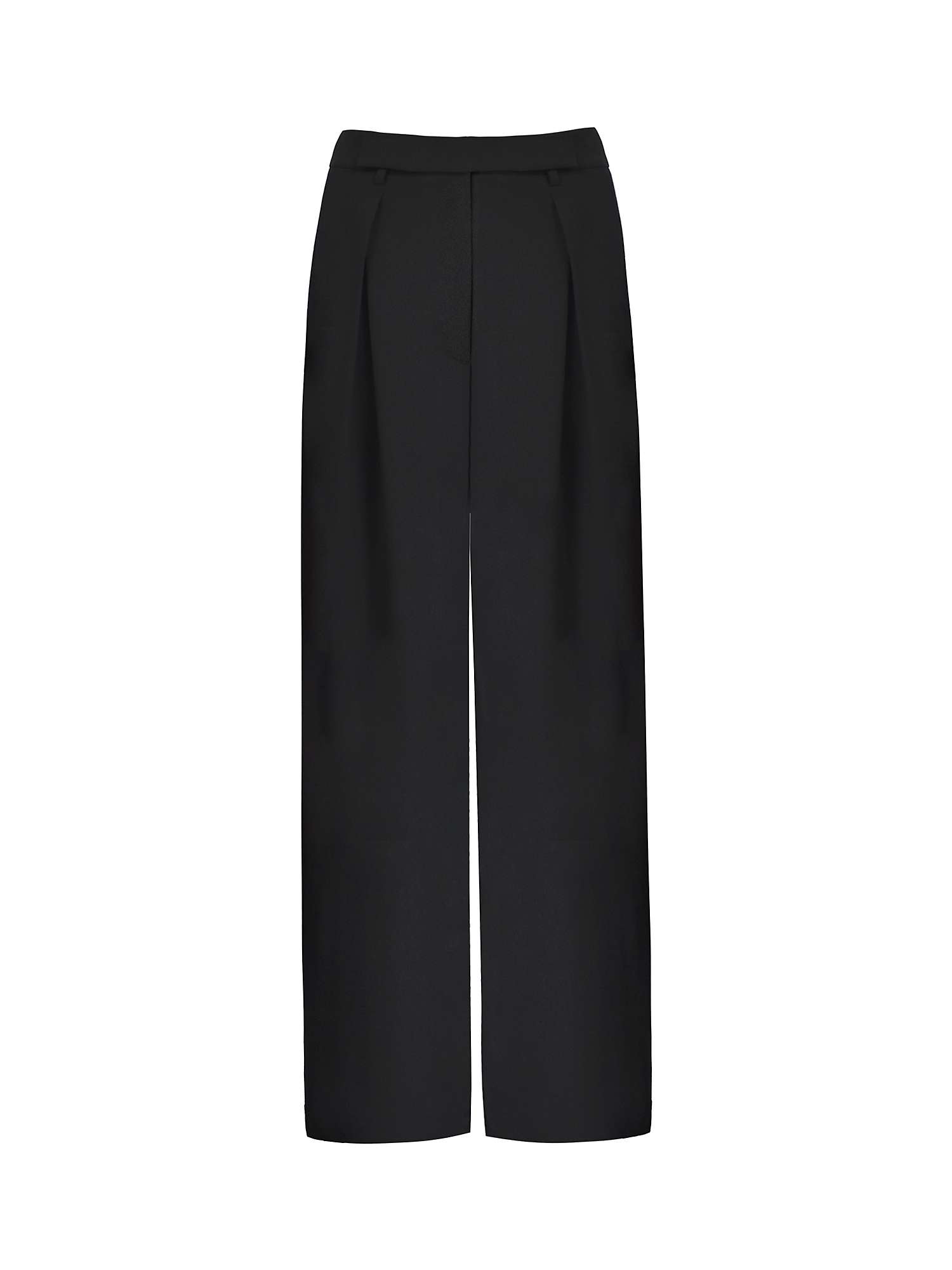 Buy Ro&Zo Pleat Detail Trousers, Black Online at johnlewis.com