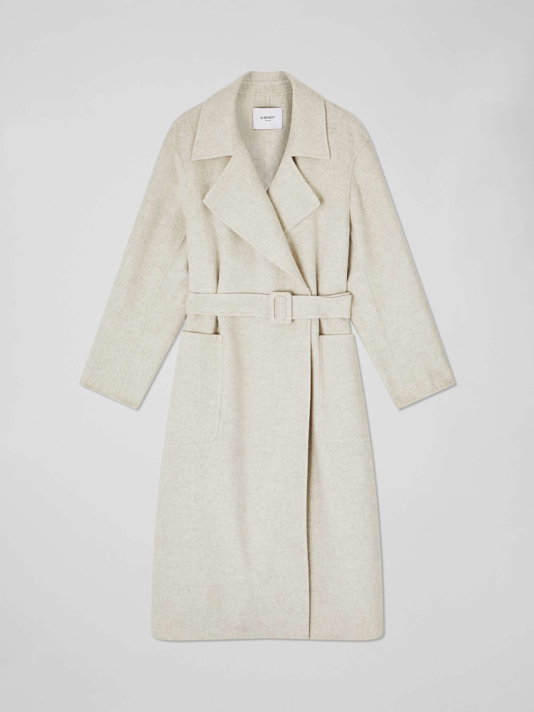 Buy L.K.Bennett Anderson Wool Blend Overcoat Online at johnlewis.com