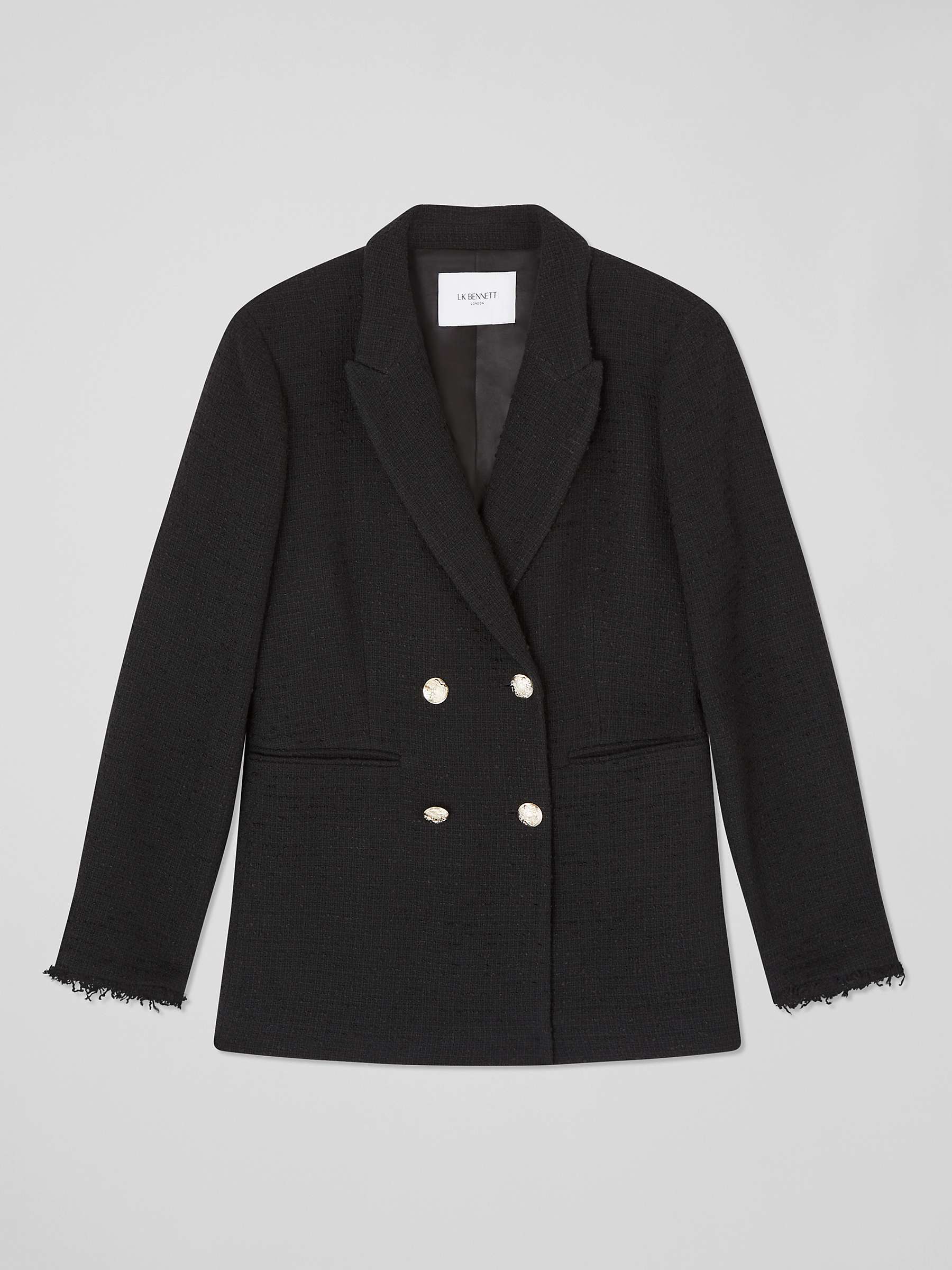 Buy L.K.Bennett Mariner Double Breasted Textured Blazer Online at johnlewis.com