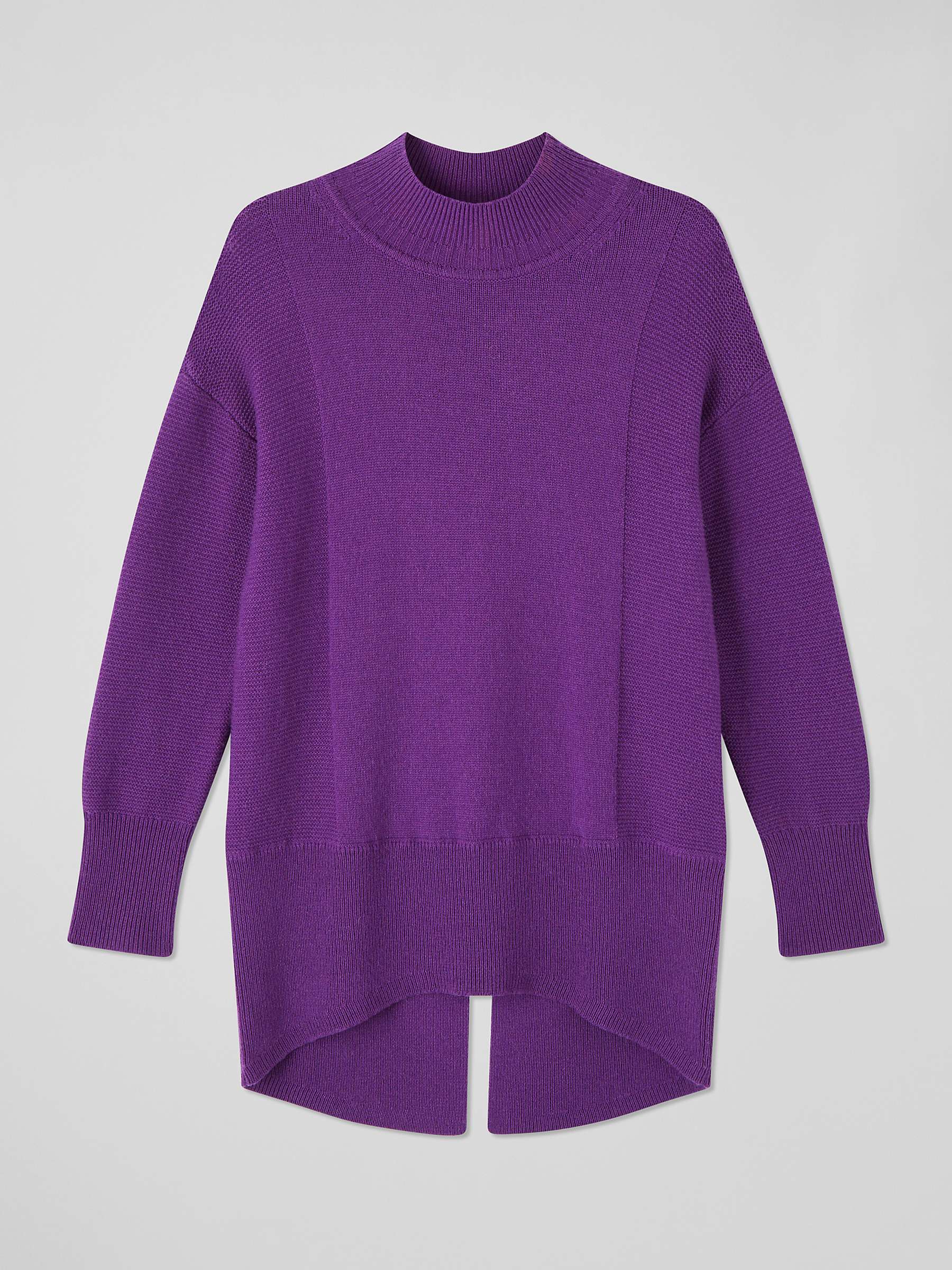 Buy L.K.Bennett Milly Wool Mix Knitted Jumper, Pure Deep Purple Online at johnlewis.com