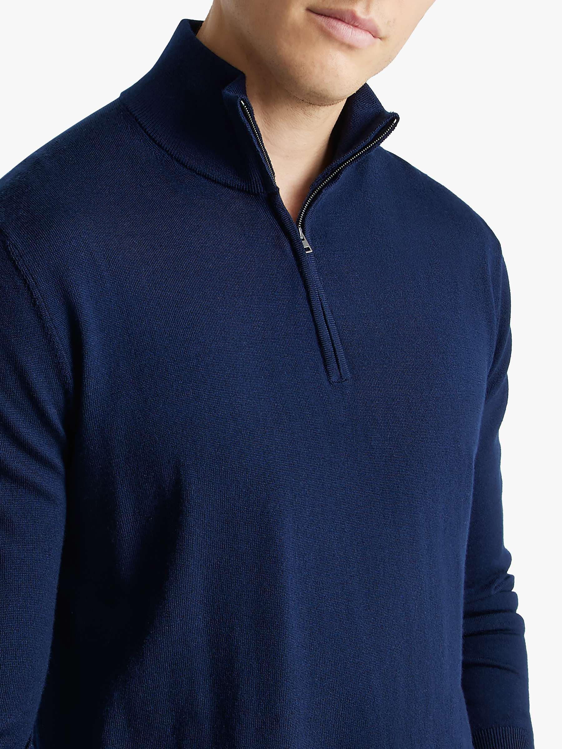 Buy SPOKE Merino Half Zip Straight Jumper Online at johnlewis.com