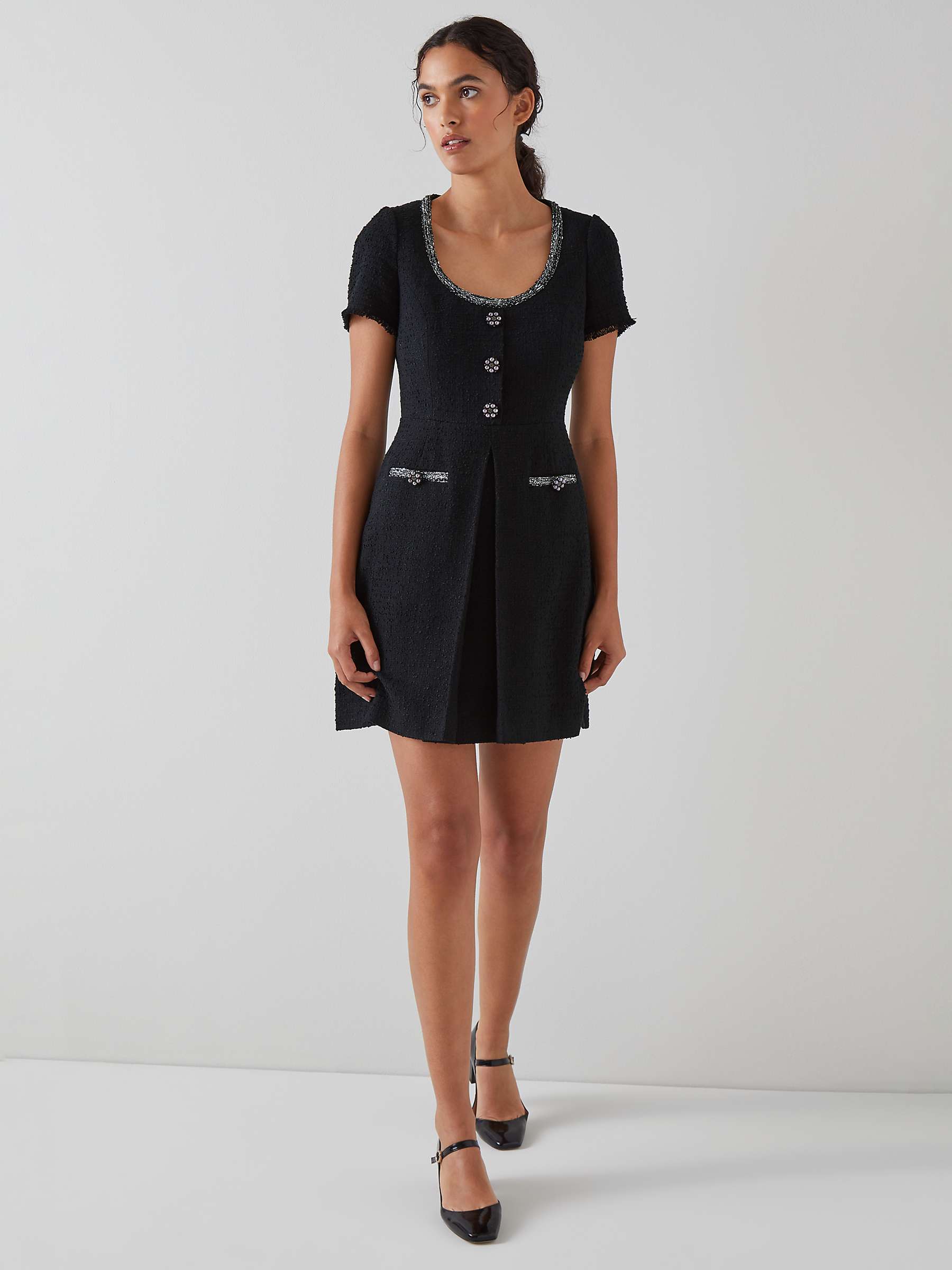 Buy L.K.Bennett Lara Mini Dress, Black Online at johnlewis.com