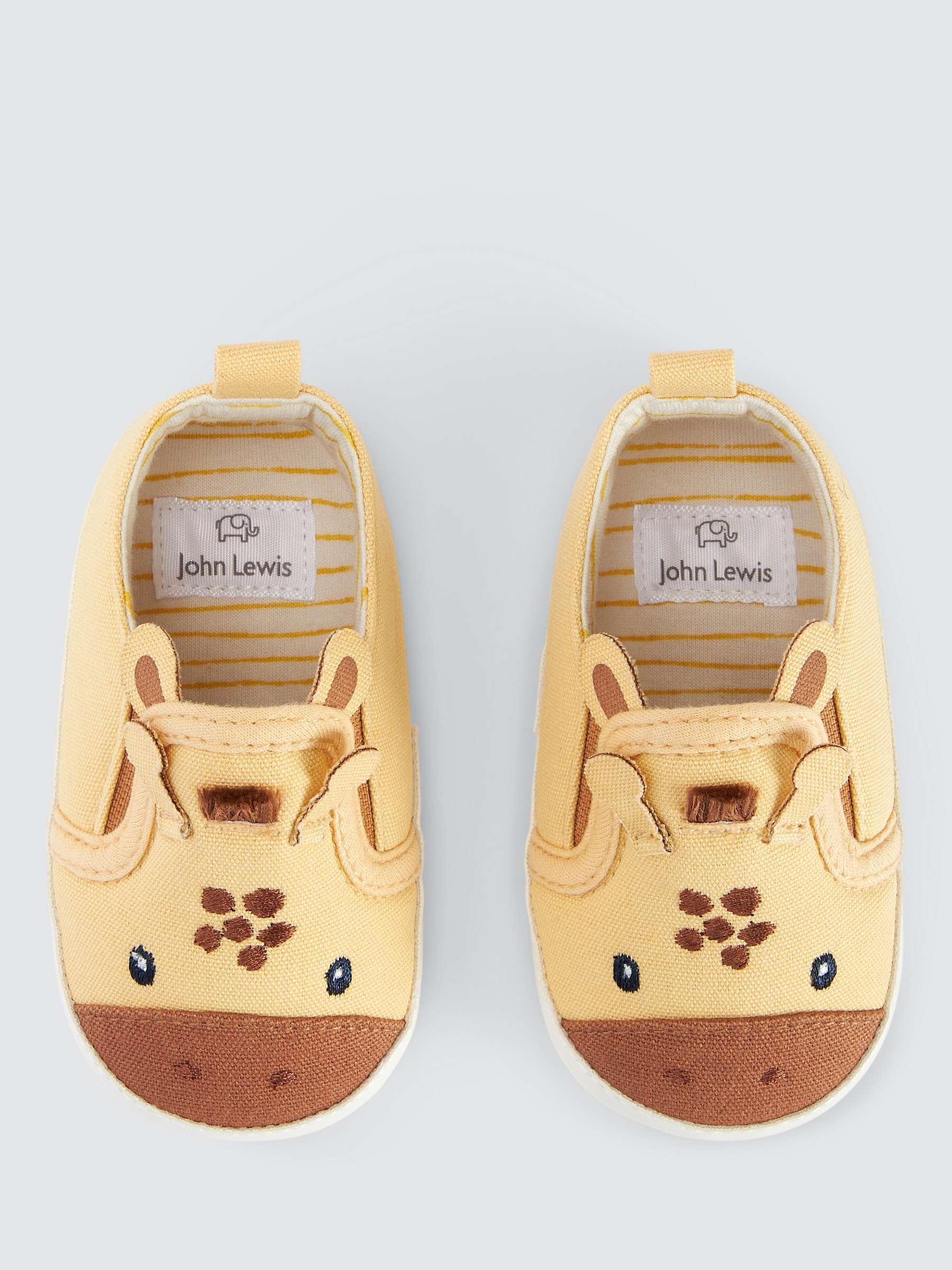 Buy John Lewis Baby Giraffe Shoes, Yellow Online at johnlewis.com