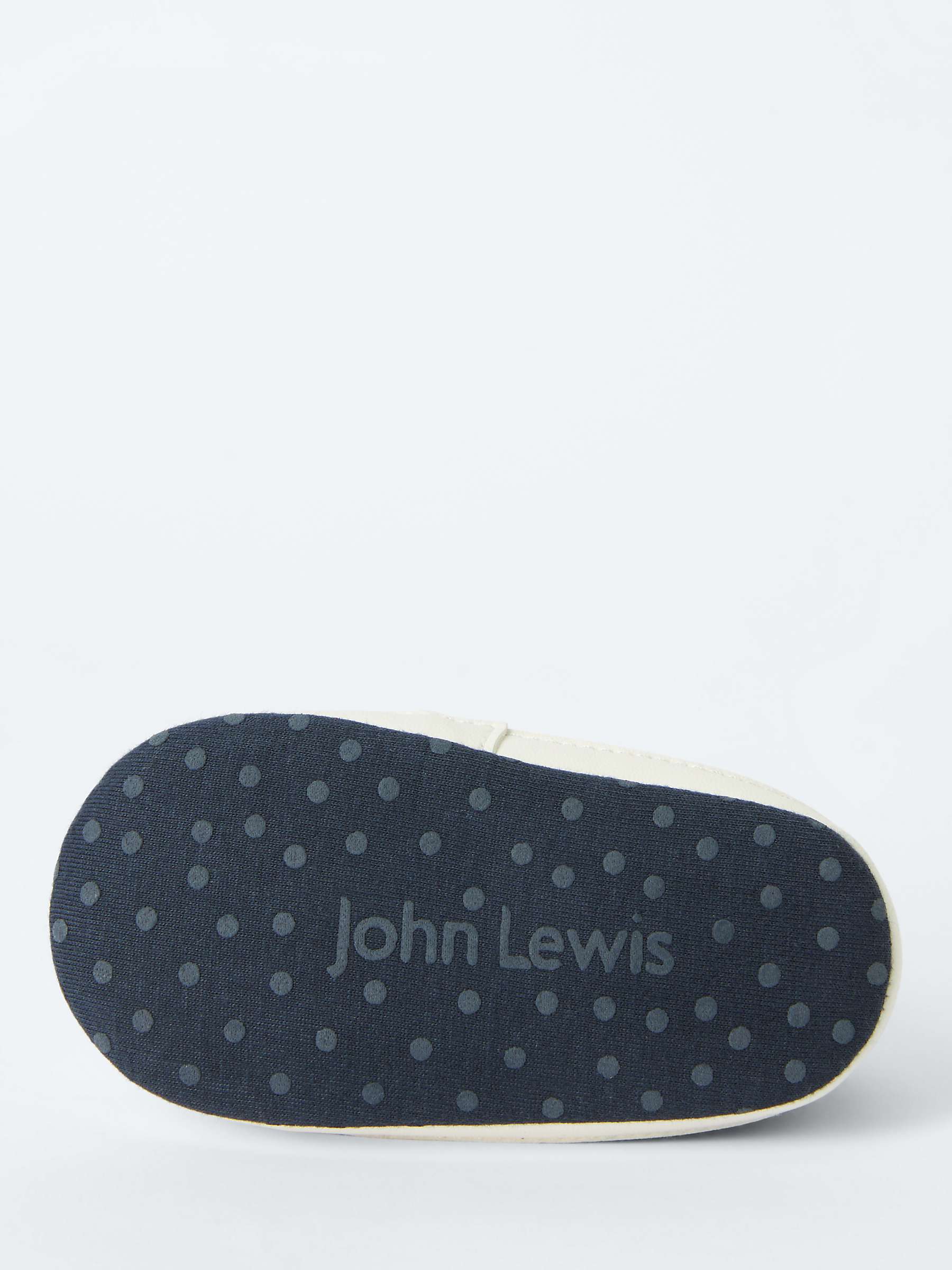 Buy John Lewis Hi-Top Canvas Baby Booties, Charcoal Online at johnlewis.com