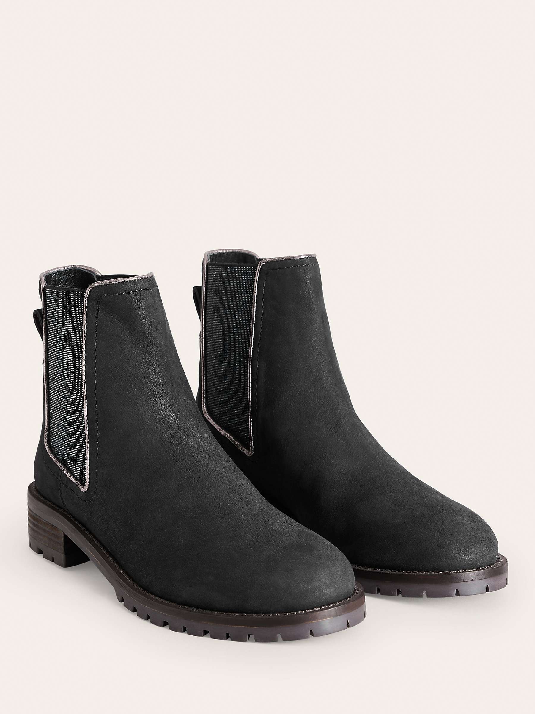 Buy Boden Freya Suede Chelsea Boots, Black Online at johnlewis.com