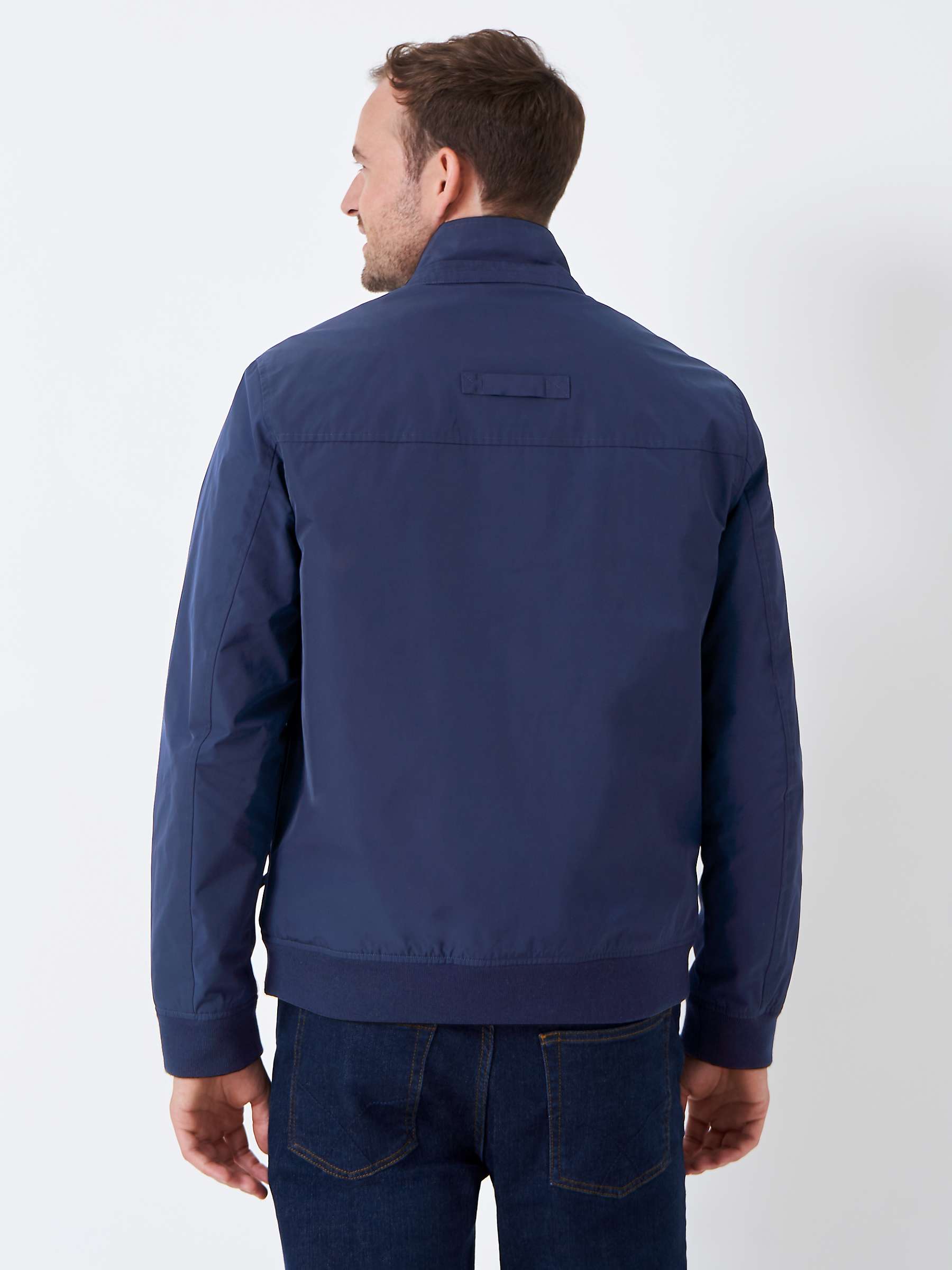 Buy Crew Clothing Classic Harrington Jacket, Navy Online at johnlewis.com
