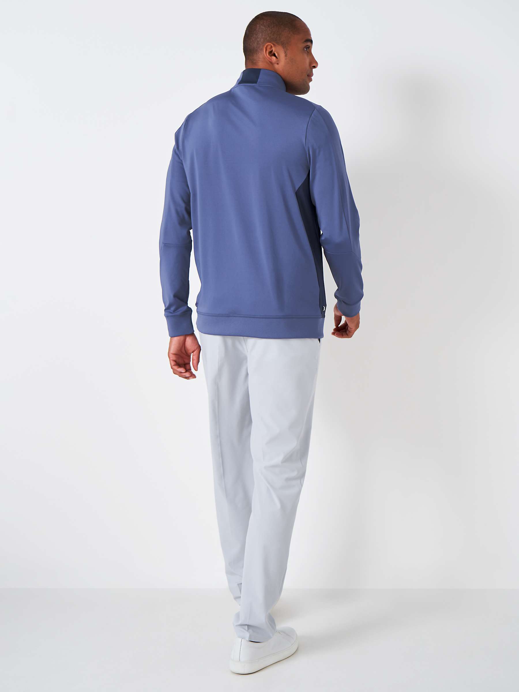 Buy Crew Clothing Champion Half Zip Golf Sweatshirt, Mid Blue Online at johnlewis.com