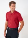 Crew Clothing Smart Golf Polo Shirt, Mid Red