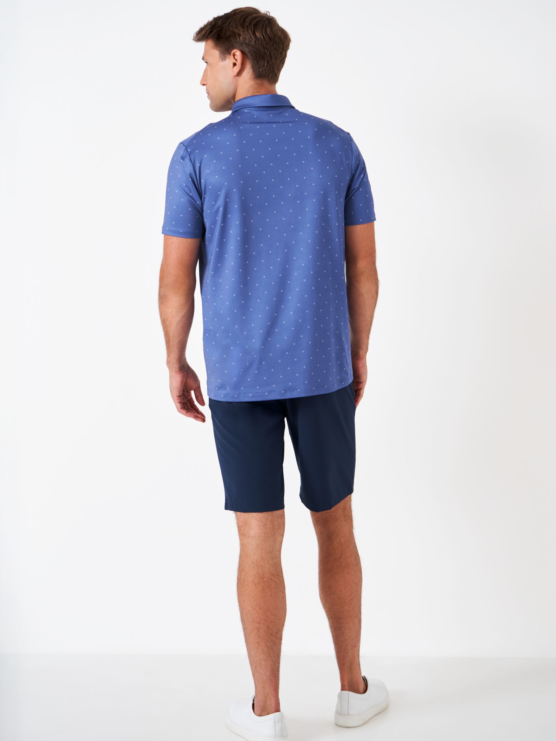 Crew Clothing Match Golf Polo Shirt, Mid Blue, L