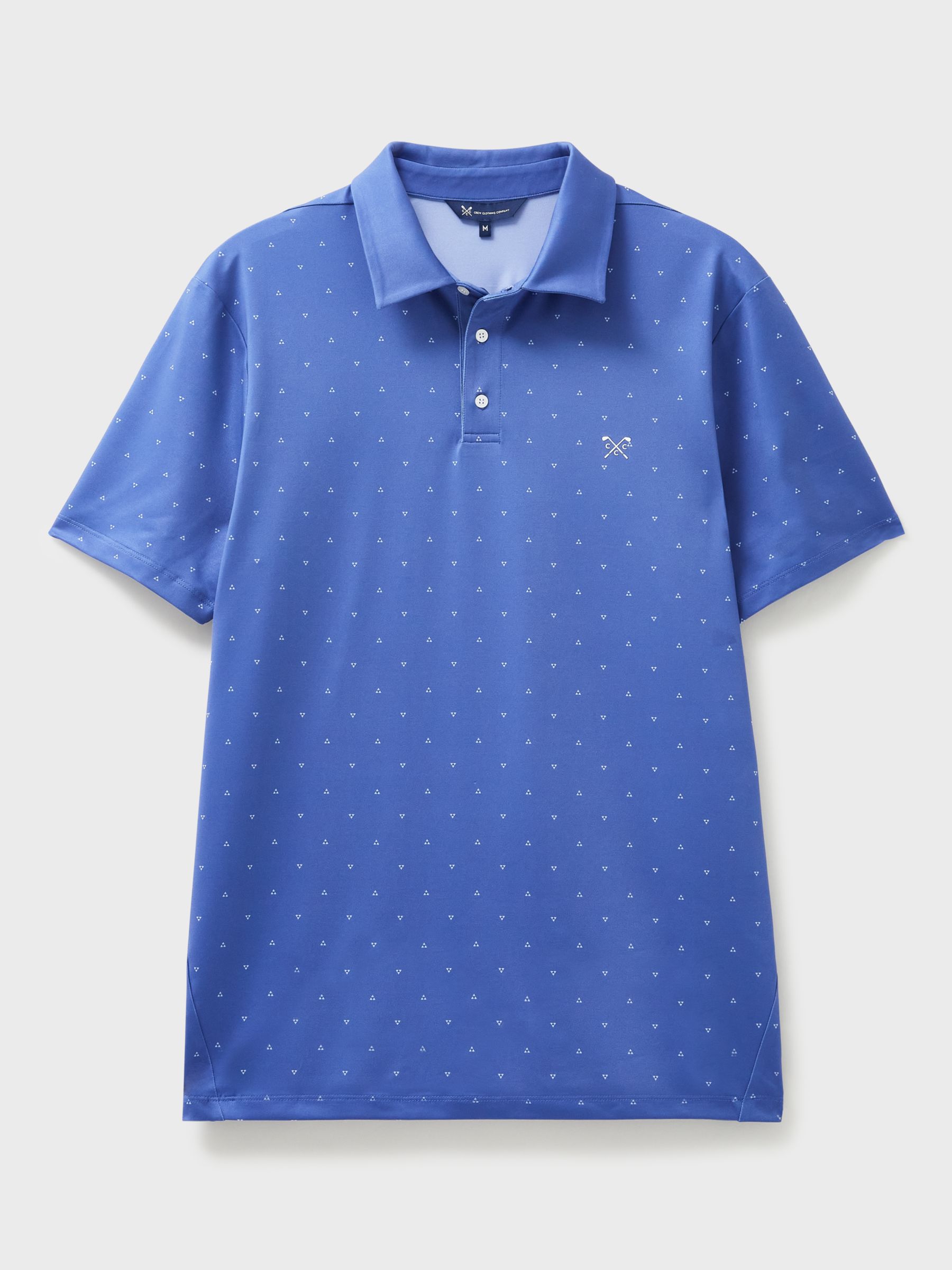 Buy Crew Clothing Match Golf Polo Shirt, Mid Blue Online at johnlewis.com