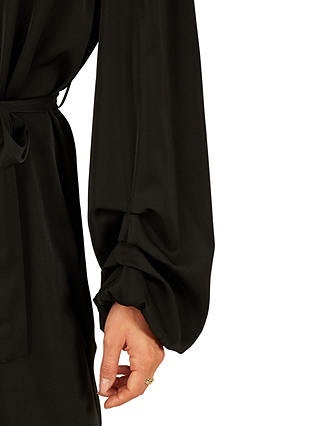 Mela London Balloon Sleeve Mini Dress, Black