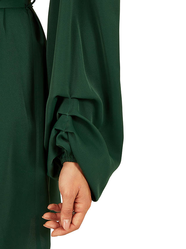 Mela London Balloon Sleeve Shirt Dress, Green