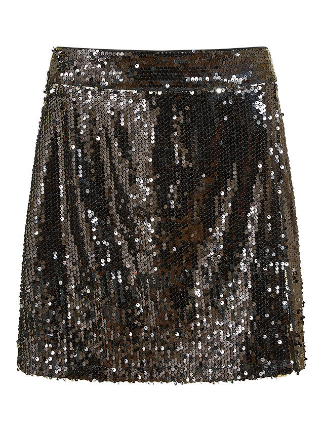 Mela London Sequin Mini Skirt, Black