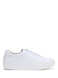 Mint Velvet Leather Trainers, White, Natural Natural