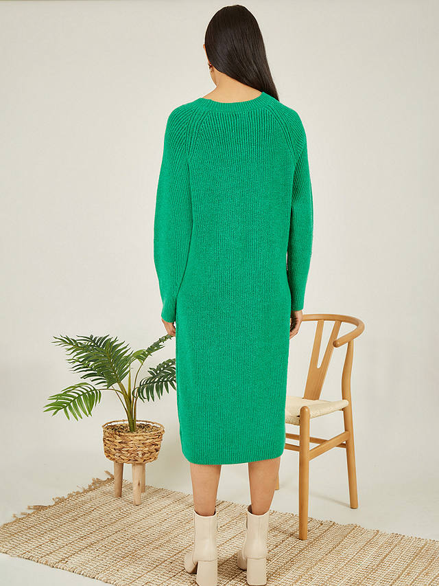 Yumi Knitted Midi Jumper Dress