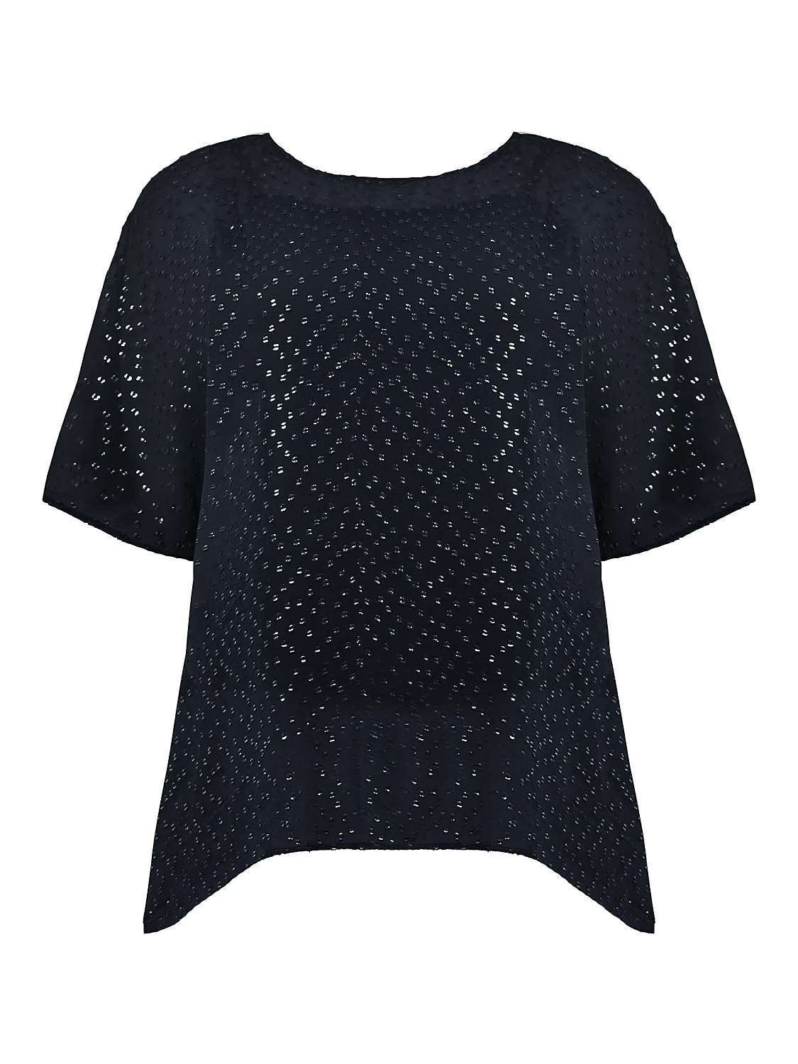 Buy Live Unlimited Curve Metallic Dobby Overlay Top Online at johnlewis.com