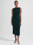 Hobbs Iliana Sleeveless Dress, Dark Green