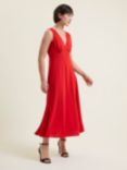 Great Plains Marylebone Midi Dress, Crimson, Crimson