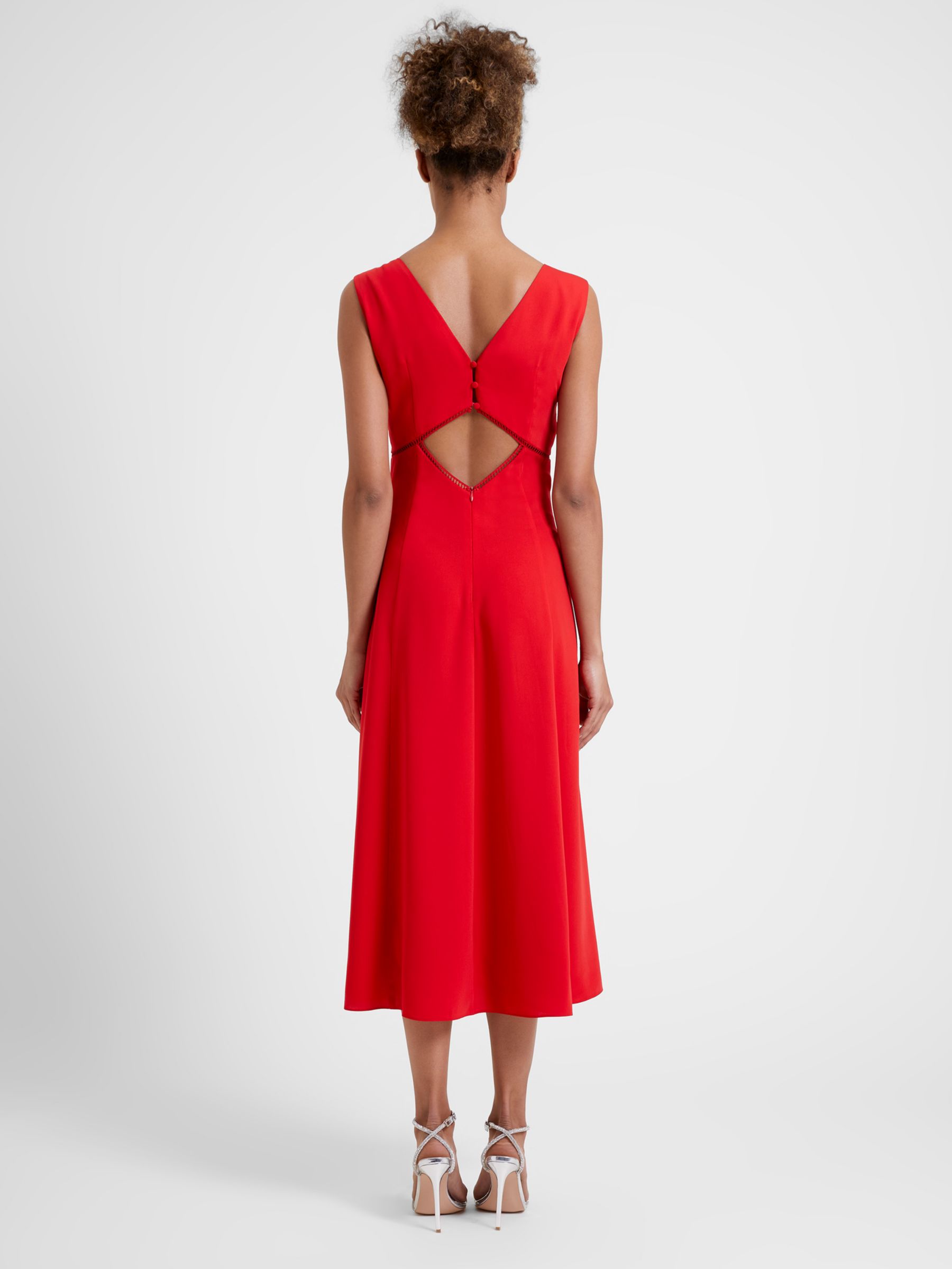 Great Plains Marylebone Midi Dress, Crimson, 8