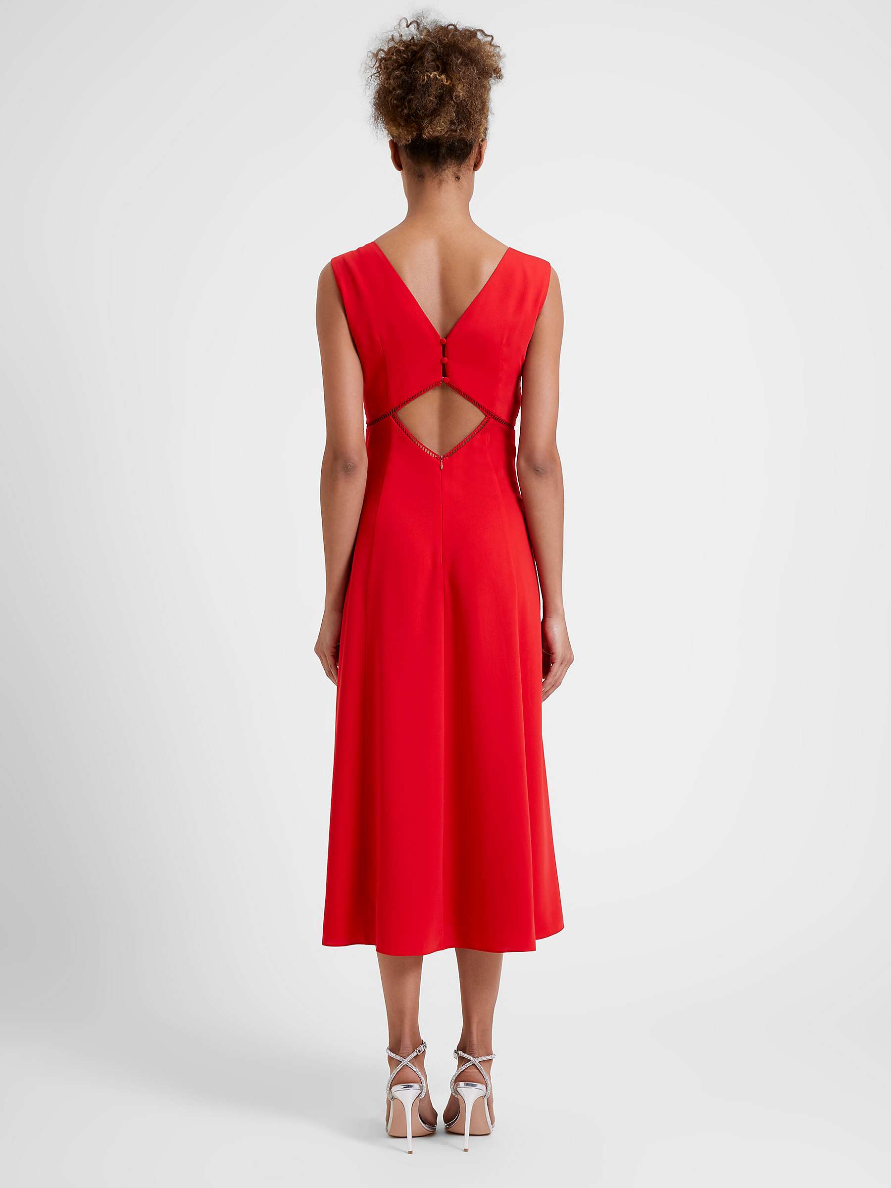 Great Plains Marylebone Midi Dress, Crimson at John Lewis & Partners