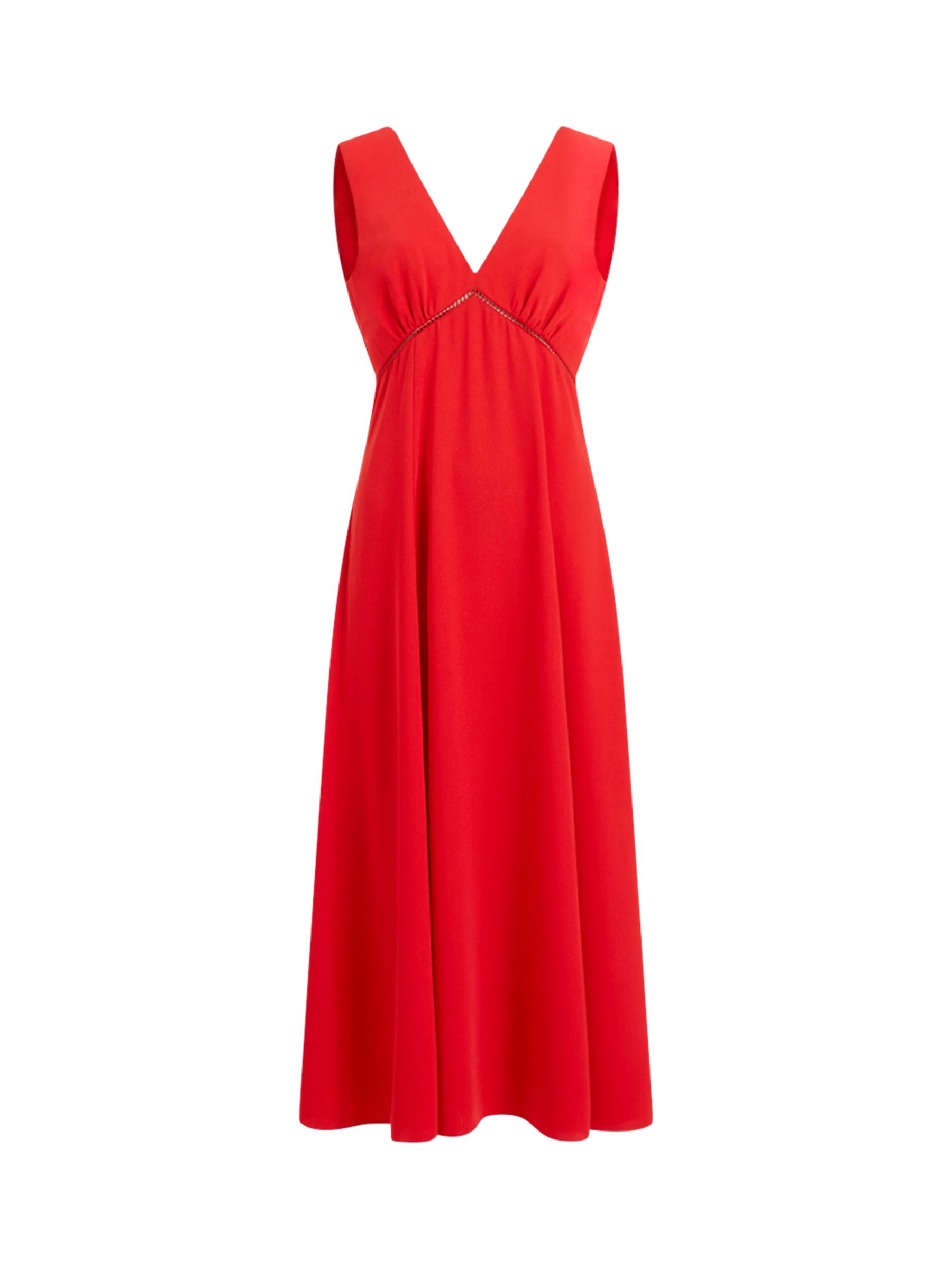 Great Plains Marylebone Midi Dress, Crimson at John Lewis & Partners