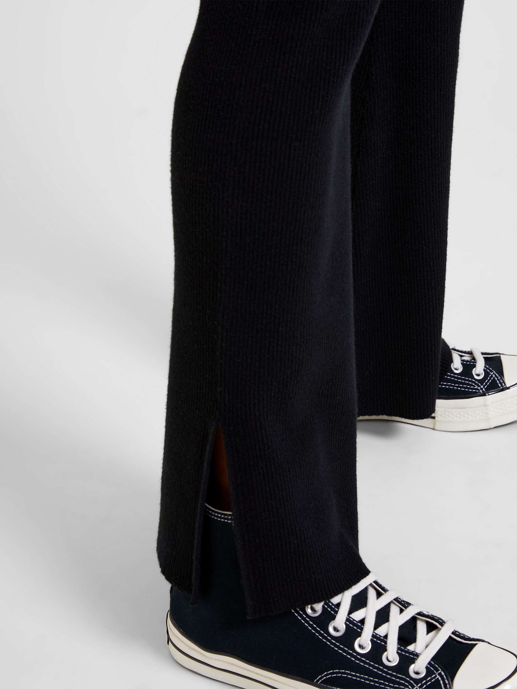 Buy Great Plains Ensley Knit High Waist Trousers, Black Online at johnlewis.com