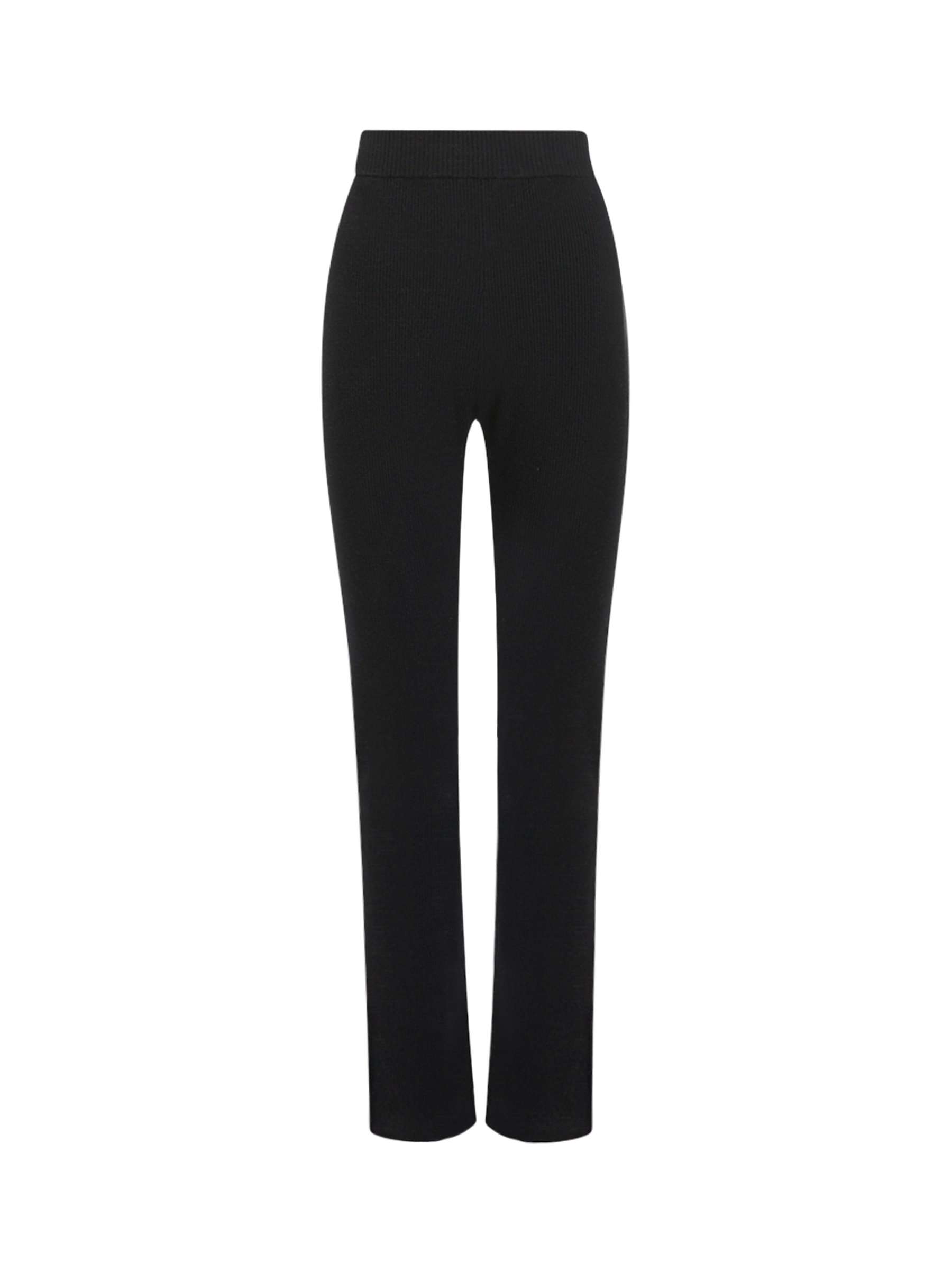 Buy Great Plains Ensley Knit High Waist Trousers, Black Online at johnlewis.com