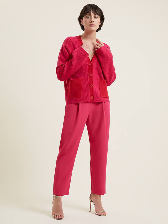 Great Plains Evening Crepe Tailored Trousers, Christmas Rose