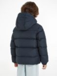Tommy Hilfiger Kids' Essential Padded Down Logo Hooded Jacket