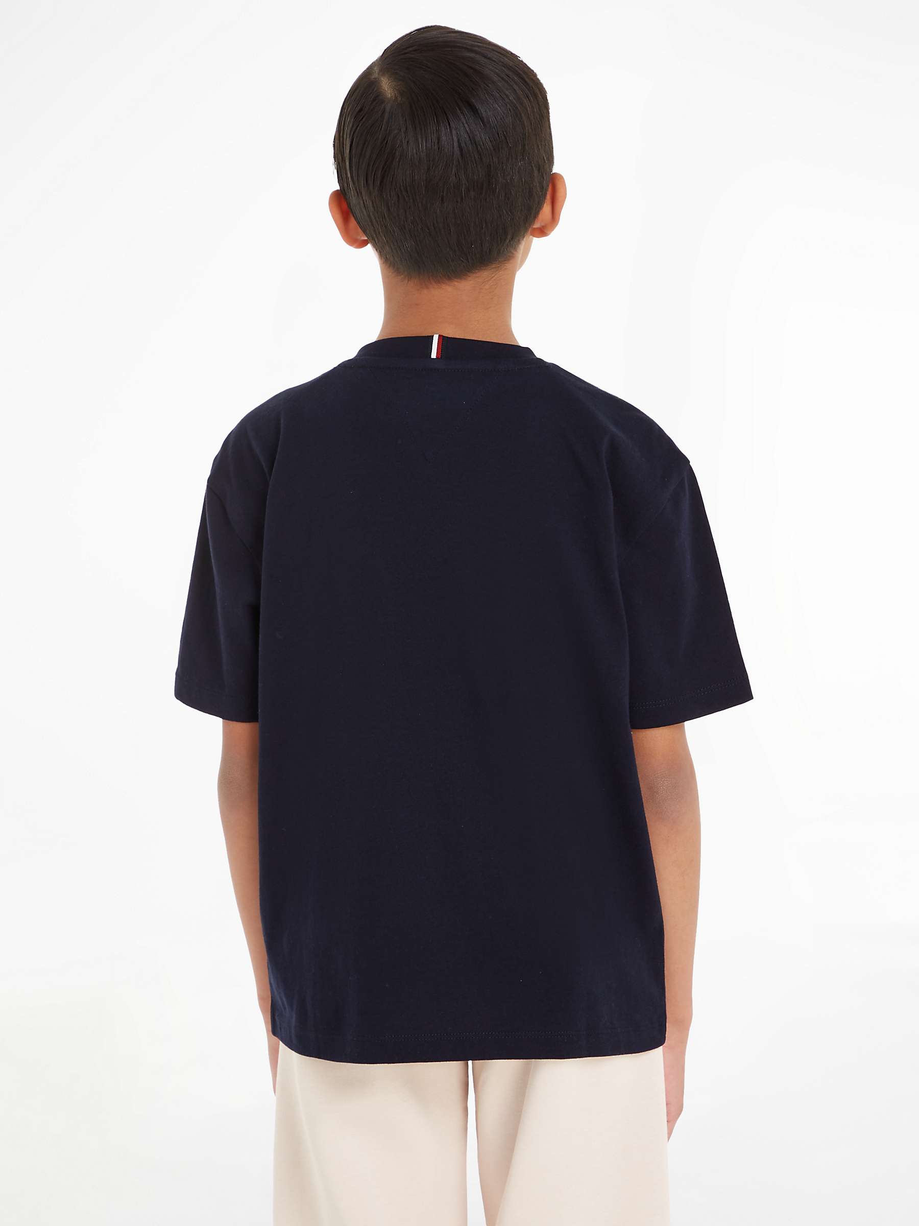 Buy Tommy Hilfiger Kids' Essential Logo Short Sleeve T-Shirt Online at johnlewis.com