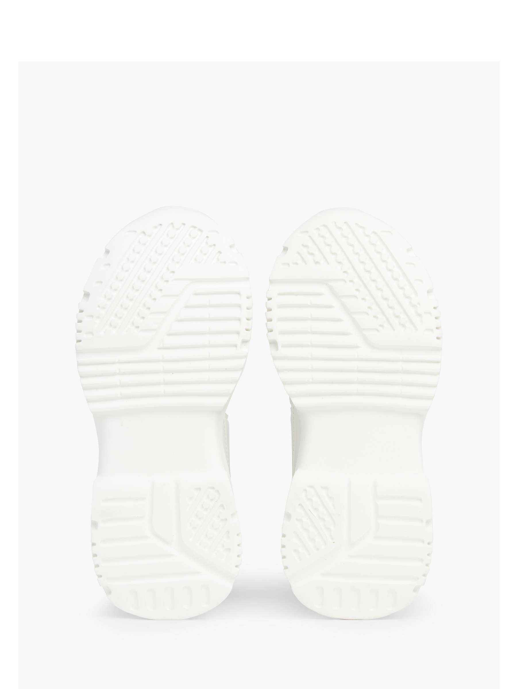 Buy Calvin Klein Kids' CKJ Low Lace-Up Trainers, Off White/Green Online at johnlewis.com