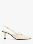 CHARLES & KEITH Studded Slingback Court Shoes, Chalk, Chalk