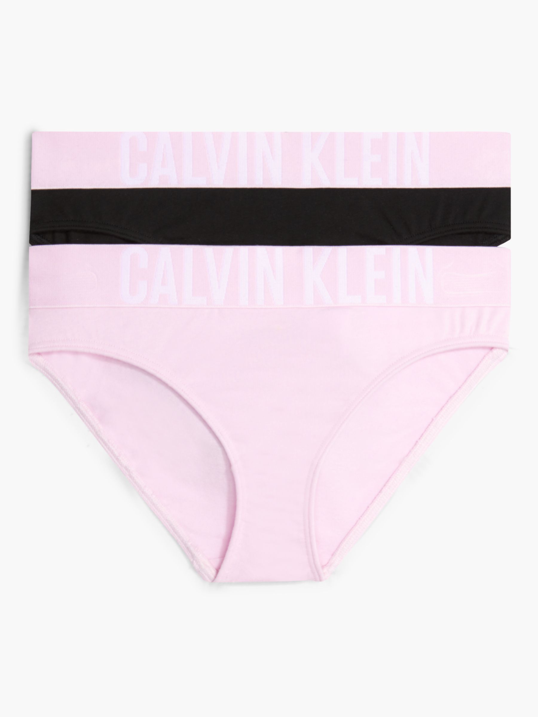 Calvin Klein Kids' Intense Power Bikini Brief, Pack of 2,  Frostedpink/Pvhblack, 8-10 years
